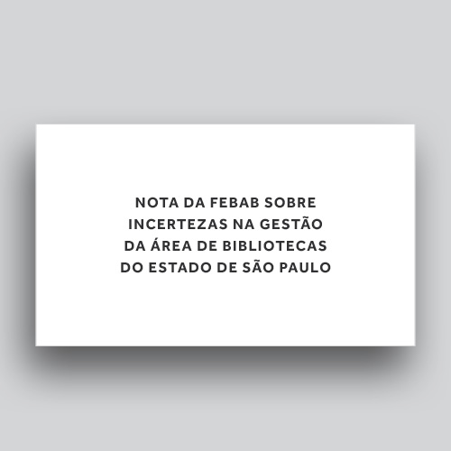 Nota FEBAB