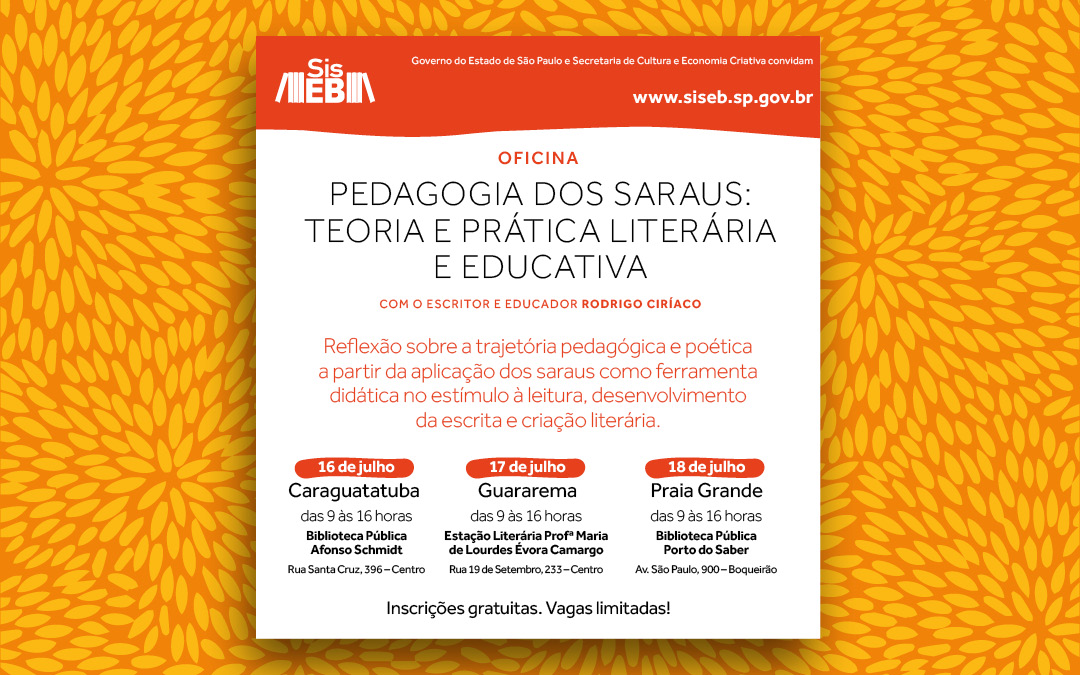 Confira os recursos pedagógicos e poéticos dos saraus e coloque-os em prática na sua biblioteca